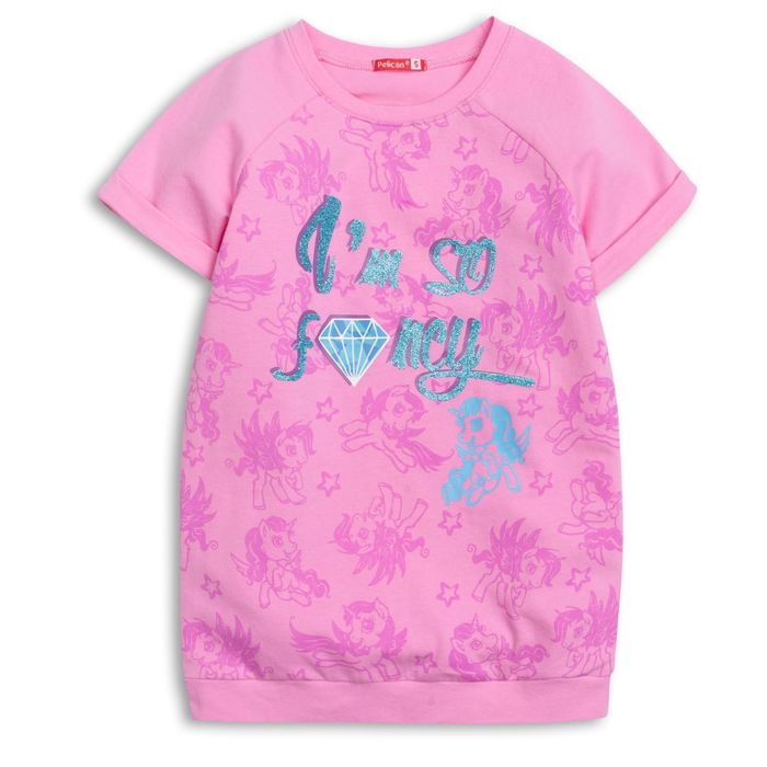 Туника для девочек, рост 86 см, цвет розовый