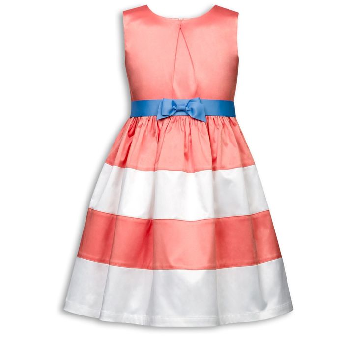 Платье для девочек, рост 140 см, цвет персиковый