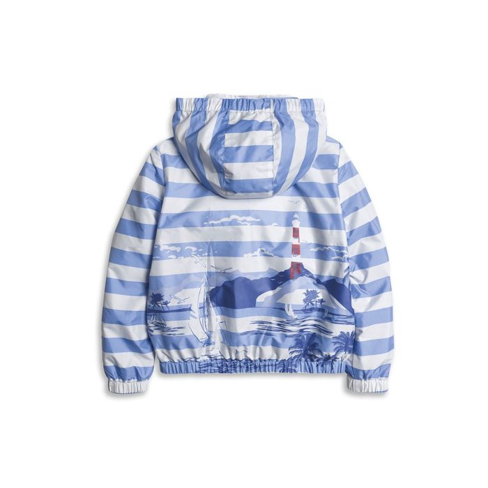 Ветровка для девочек , рост 146 см, цвет голубой