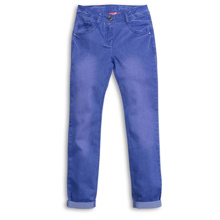 Джинсы для девочки, рост 152-158 см, цвет голубой