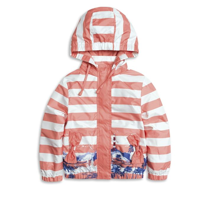 Ветровка для девочек , рост 104 см, цвет персиковый