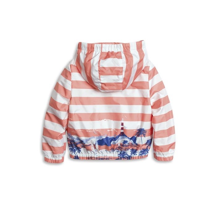 Ветровка для девочек , рост 104 см, цвет персиковый