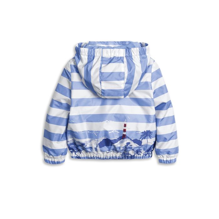 Ветровка для девочек , рост 110 см, цвет голубой