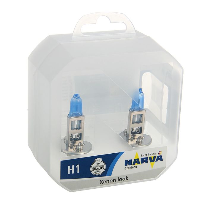 Лампа автомобильная Narva Range Power White RPW, H1, 12 В, 55 Вт, набор 2 шт