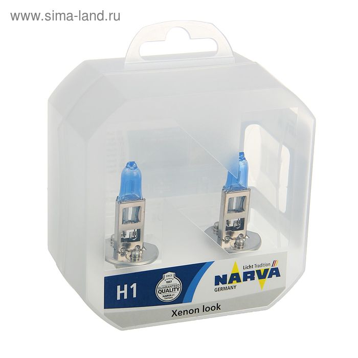 фото Лампа автомобильная narva range power white rpw, h1, 12 в, 55 вт, набор 2 шт