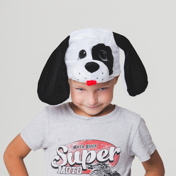 Шапка "Собака далматинец" обхват головы 52-57см