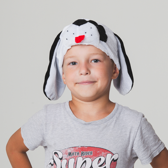 Шапка "Собака далматинец" обхват головы 52-57см