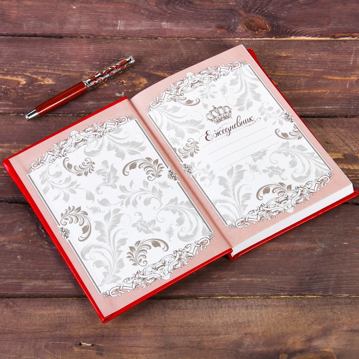 Ежедневник с металлическим элементом "Моя история успеха", 160 листов, экокожа