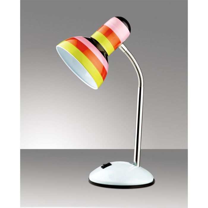 Настольная лампа Flip E27 60W цветные полосы