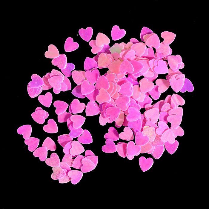 Камифубуки для декора ногтей "Сердечки", цвет розовый