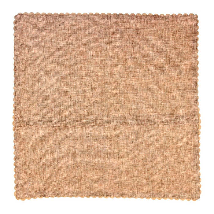 Вышивка гладью - наволочка "Дом с деревьями" размер 43*43 см