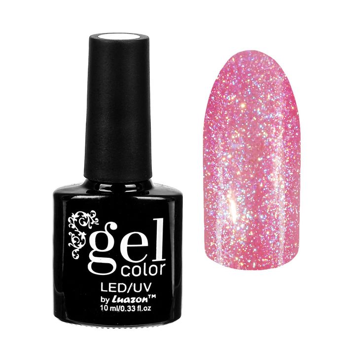 Гель-лак для ногтей "Горный хрусталь", трёхфазный LED/UV, 10мл, цвет 006 фиолетово-голубой