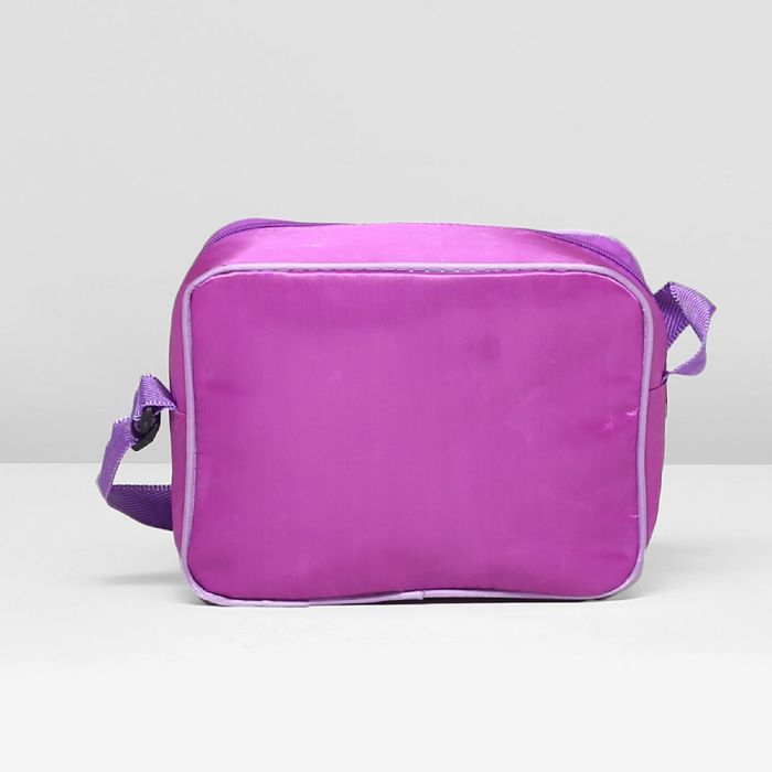 Рюкзак-чемодан школьный "Бабочки", на колёсах, 1 отдел, 2 наружных кармана, 2 боковых кармана-сетки, сумка на молнии, косметичка, цвет фиолетовый