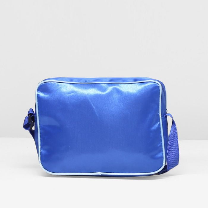 Рюкзак-чемодан школьный "Бабочки", на колёсах, 1 отдел, 2 наружных кармана, 2 боковых кармана-сетки, сумка на молнии, косметичка, цвет синий