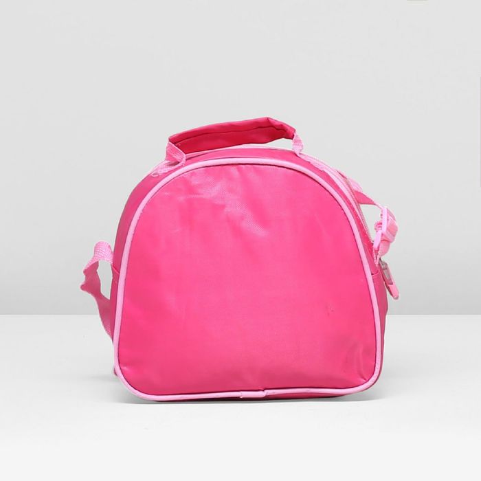 Рюкзак школ Бабочка, 32*12*40, с сумкой и косм, 1отд, н/карман, 2бок сетки, на кол.х, малин.