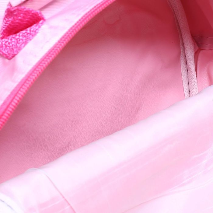 Рюкзак школ Бабочка, 32*12*40, с сумкой и косм, 1отд, н/карман, 2бок сетки, на кол.х, роз.