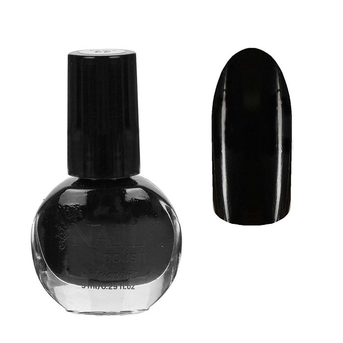 Лак для ногтей, 9мл, цвет 044-153 чёрный