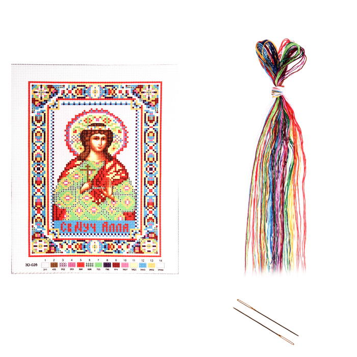 Набор для вышивания крестиком "Святая Мученица Алла" р. основы 21,5*29 см