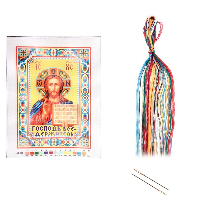 Набор для вышивания крестиком "Господь Вседержитель" размер основы 21,5*29 см