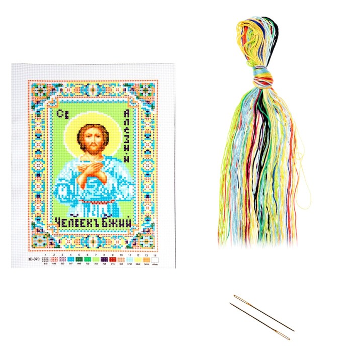 Набор для вышивания крестиком "Святой Алексий (Алезий) Человек Божий" раз.основы 21,5*29 см
