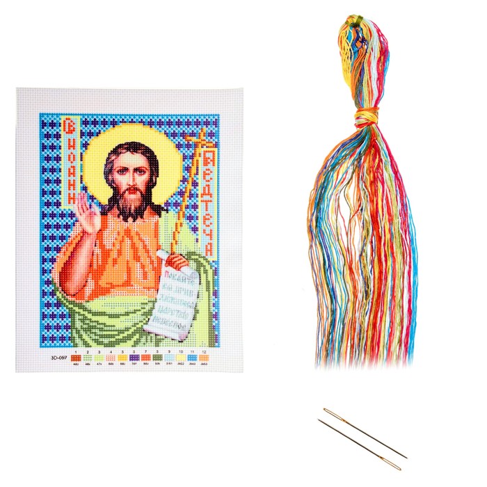 Набор для вышивания крестиком "Святой Иоанн Предтеча" размер основы 21,5*29 см