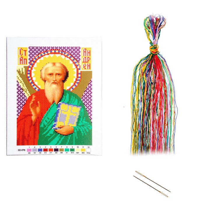 Набор для вышивания крестиком "Святой Апостол Андрей Первозванный " размер основы 21,5*29 см