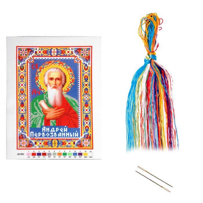 Набор для вышивания крестиком "Святой Мученик Андрей Первозванный" размер основы 21,5*29 см
