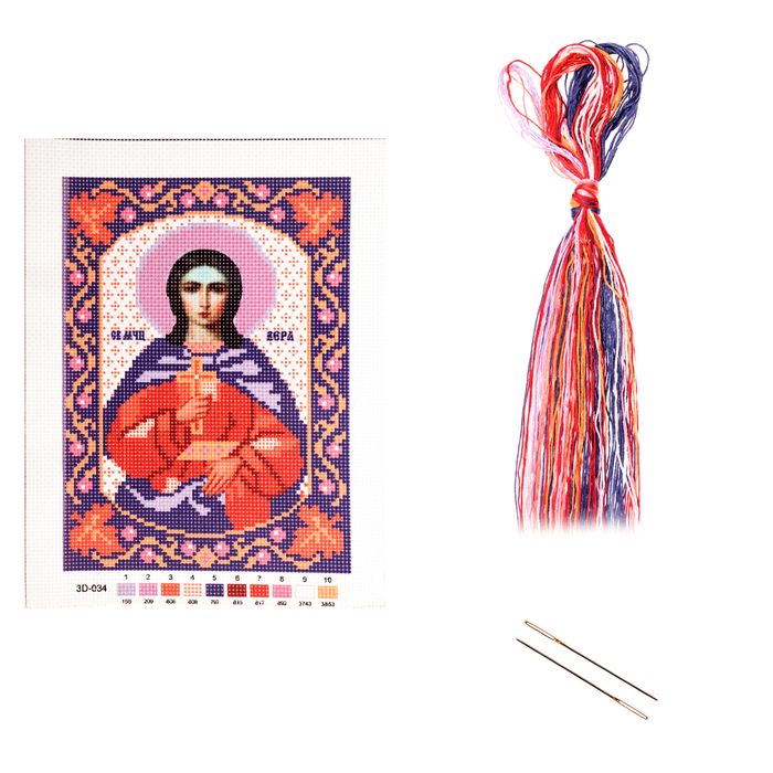 Набор для вышивания крестиком "Святая Мученица Вера" размер основы 21,5*29 см