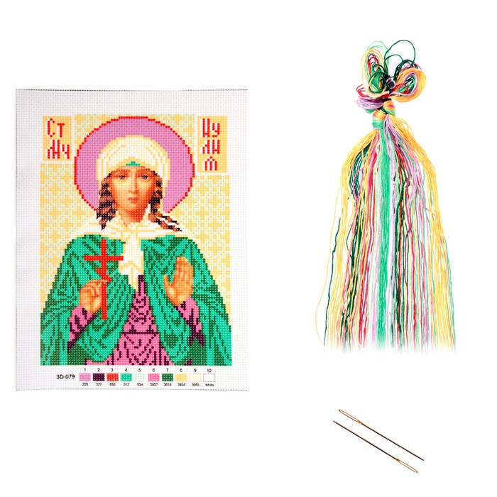 Набор для вышивания крестиком "Святая Мученица Иулия (Юлия)" размер основы 21,5*29 см