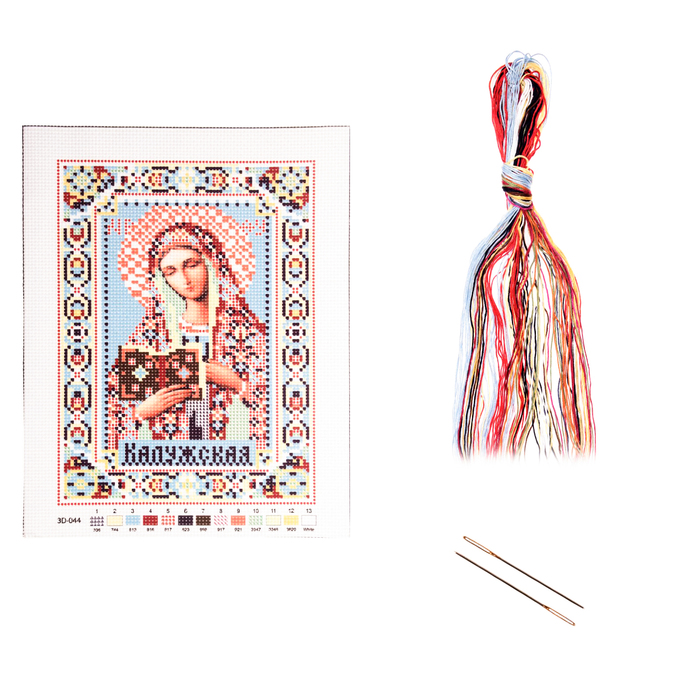 Набор для вышивания крестиком "Божья Матерь Калужская" размер основы 21,5*29 см