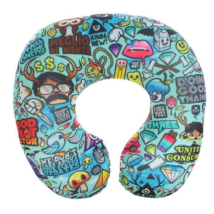 Мягкая игрушка - антистресс подголовник МИКС