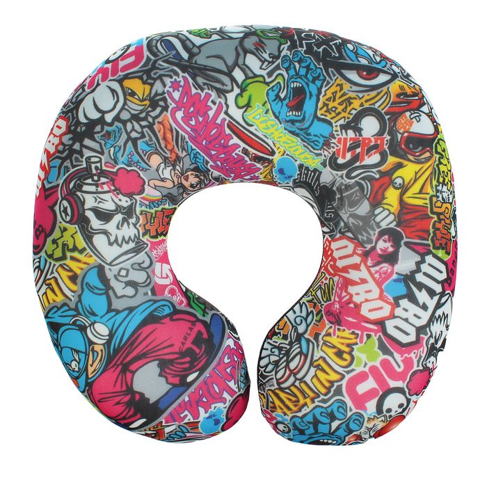 Мягкая игрушка - антистресс подголовник "Яркий рисунок"