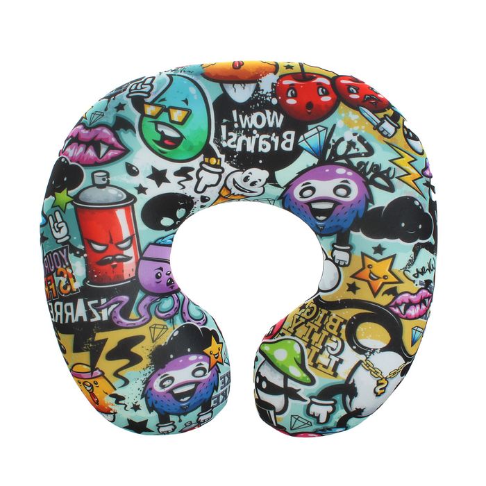 Мягкая игрушка - антистресс подголовник "Рисунок"