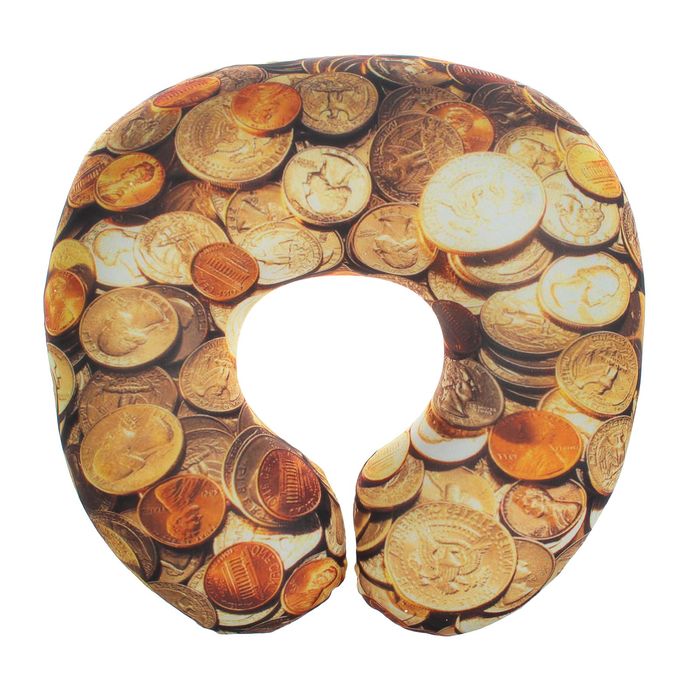 Мягкая подушка-игрушка под шею "Богатство"