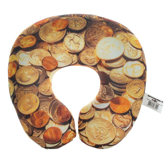 Мягкая подушка-игрушка под шею "Богатство"