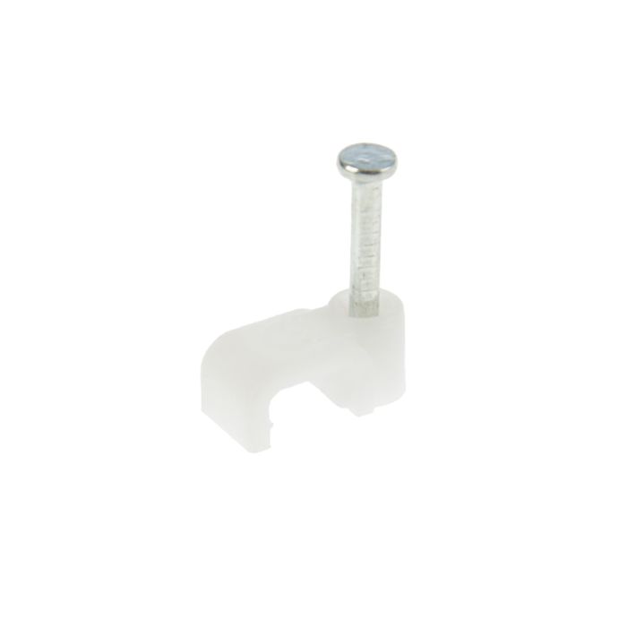 Скоба крепежная прямая TUNDRA basic, 6 мм, в комплекте с гвоздем, в упаковке 50 шт.