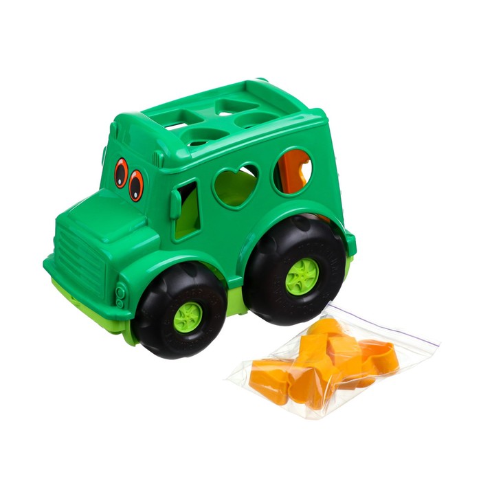 фото Развивающая игрушка "автобус", сортер с вкладышами, 22.5х15х16 см, цвет микс colorplast