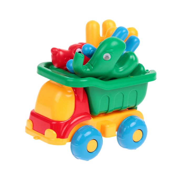 Машина "Пчёлка" №4: машина, заяц, собака, слон, МИКС