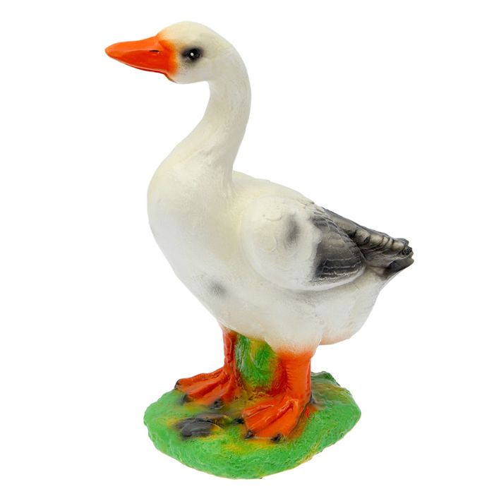 Садовая фигура "Утка на траве"