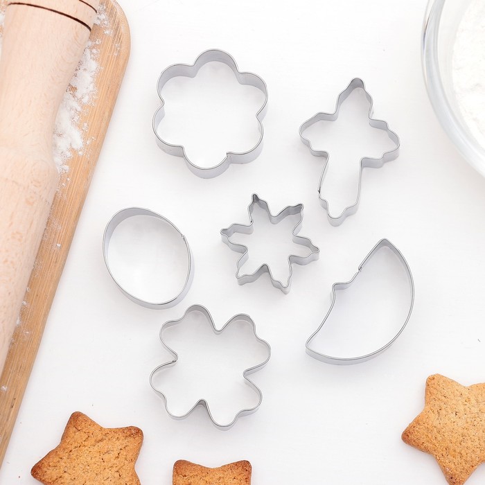 Набор форм для вырезания печенья "Ночь", 6 шт