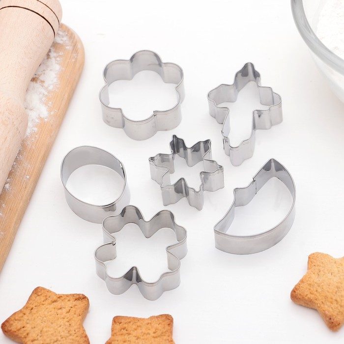 Набор форм для вырезания печенья "Ночь", 6 шт