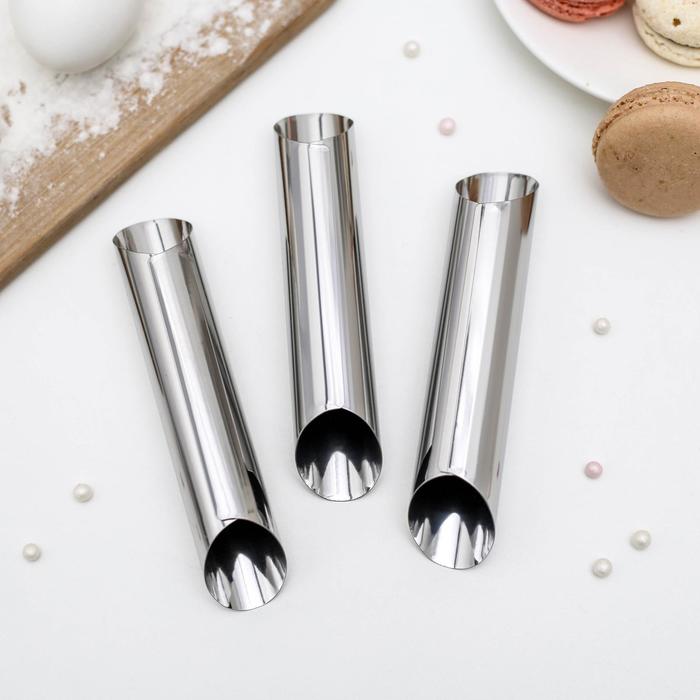 Набор форм для круассанов и трубочек 13х3,5 см 3 шт