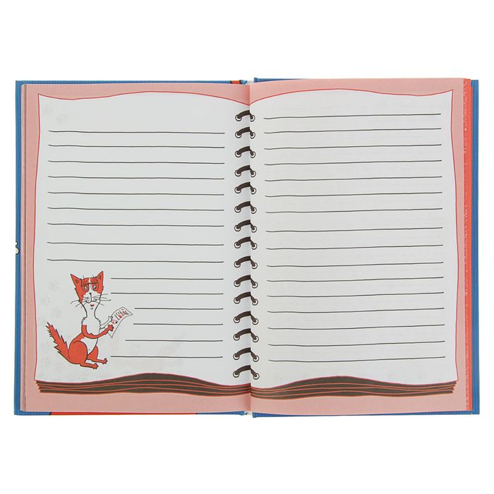 Еженедельник 64 листа "Без кота жизнь не та!", твёрдая обложка, глянцевая ламинация