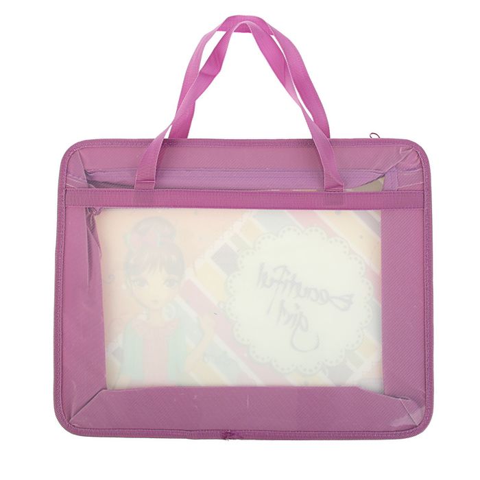 Папка с ручками пластиковая А4, 330x260х75 мм, Beautiful Girl