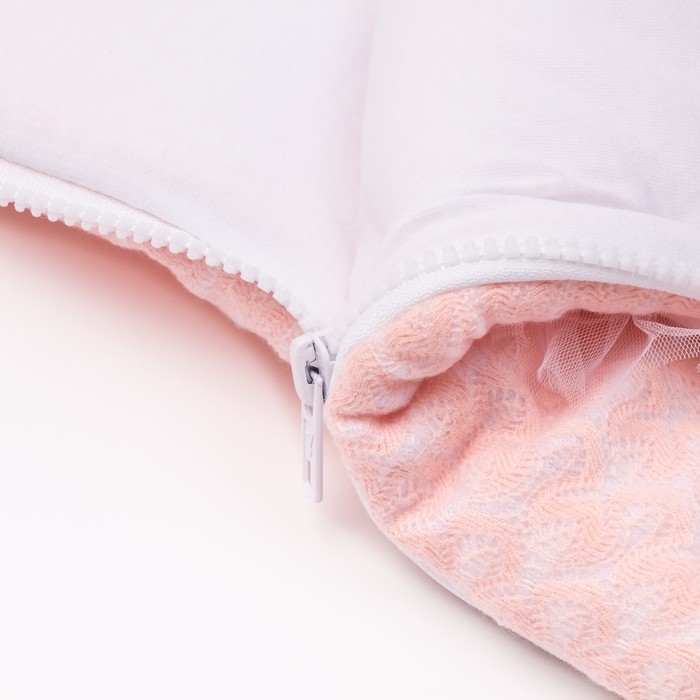 Конверт с капюшоном на молниях "Маленькая балерина", рост 68 см, цвет розовый К207