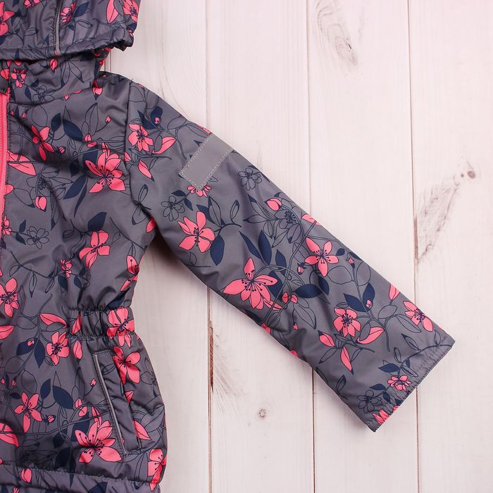 Куртка для девочки "Альма", рост 92 см, цвет серый/розовый 2К1716_М