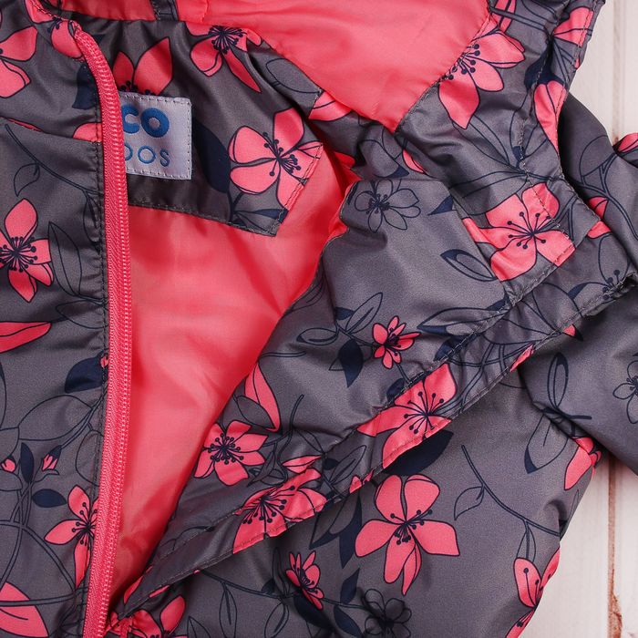 Куртка для девочки "Альма", рост 92 см, цвет серый/розовый 2К1716_М