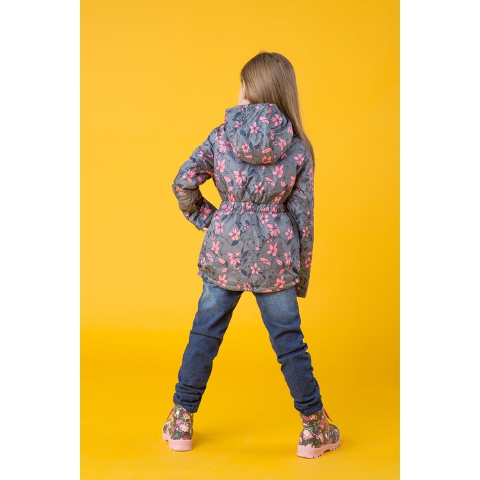 Куртка для девочки "Альма", рост 98 см, цвет серый/розовый 2К1716_М