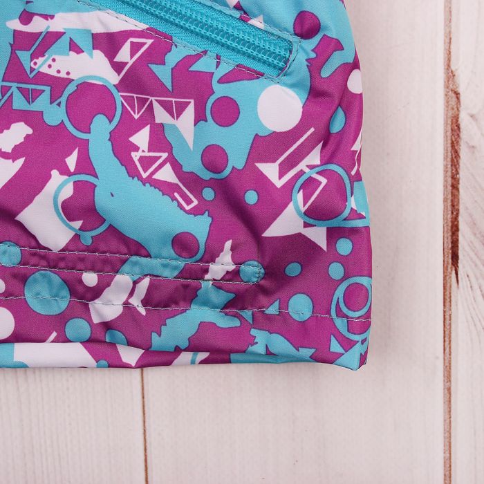 Куртка для девочки "Эсма", рост 92 см, цвет сиреневый/бирюзовый 3К1717_М