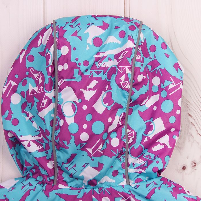 Куртка для девочки "Эсма", рост 98 см, цвет сиреневый/бирюзовый 3К1717_М